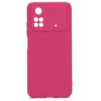 Изображение товара Накладка силиконовая Silicone Cover для Xiaomi Poco M4 Pro 4G Розовая
