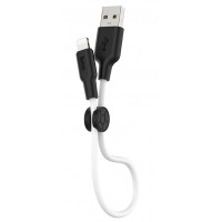 Изображение товара Кабель Hoco X21 Plus USB - Lightning, 0.25 м, белый/черный