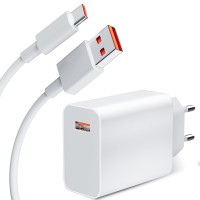 Изображение товара Сетевое зарядное устройство Xiaomi Mi 1 USB 33W + кабель USB Type-C