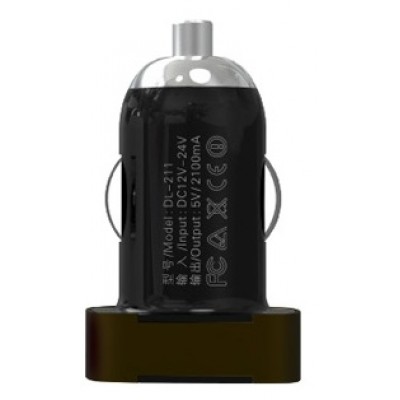 Фото Автомобильное зарядное устройство Ldnio DL-DC211 Mini USB Car Charger Black