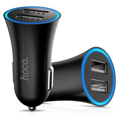 Фото Автомобильное зарядное устройство Hoco Car Charger Dual USB Черный