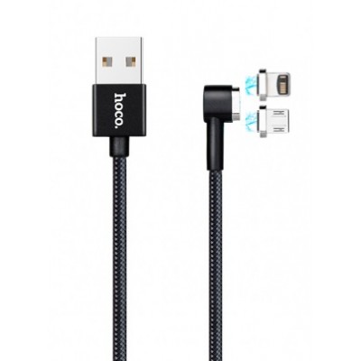 Фото Магнитный кабель Hoco U20 L-Shape USB-Lightning + Micro USB