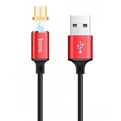 Фото Магнитный кабель Hoco U28 Micro USB Красный