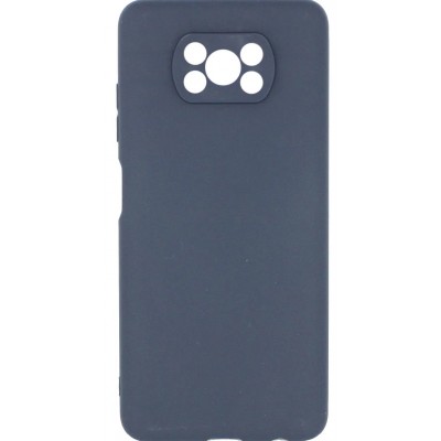 Фото Накладка силиконовая Silicone Case для Xiaomi Poco X3 Синяя