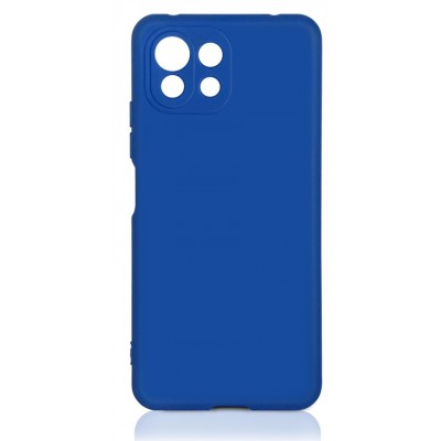 Фото Накладка силиконовая с микрофиброй DF xiOriginal-21 для Xiaomi Mi 11 Lite/11 Lite 5G NE Синяя
