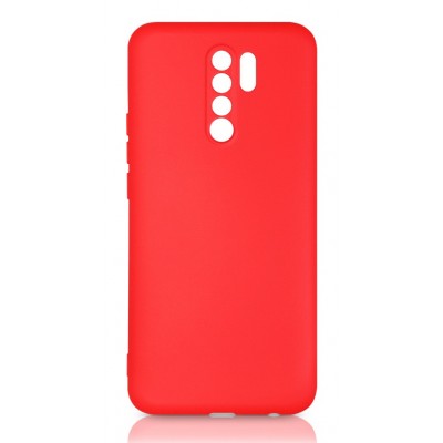 Фото Накладка силиконовая с микрофиброй DF xiOriginal-12 для Xiaomi Redmi 9 Красная