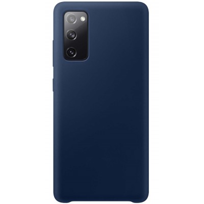 Фото Накладка силиконовая Silicone Cover для Samsung Galaxy S20 FE Синяя