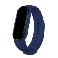 Изображение товара Силиконовый ремешок Zibelino для Xiaomi Mi Band 5/6 Темно-синий