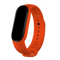 Изображение товара Силиконовый ремешок Zibelino для Xiaomi Mi Band 5/6 Оранжевый