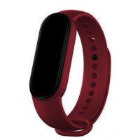 Изображение товара Силиконовый ремешок Zibelino для Xiaomi Mi Band 5/6 Бордовый