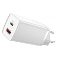 Изображение товара Сетевое зарядное устройство Baseus GaN2 Lite Quick Charger C+U 65W (CCGAN2L-B02) Белое