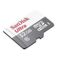 Изображение товара Карта памяти Sandisk Ultra microSDHC Class 10 UHS-I 80MB/s 32GB (SDSQUNS-032G-GN3MN)