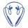 Фото Беспроводные наушники с микрофоном Hoco ES11 Maret Sporting Wireless Earphone синие