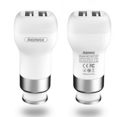Фото Автомобильное зарядное устройство Remax Flinc USBx2 Белое