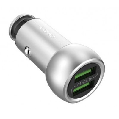 Фото Автомобильное зарядное устройств Ldnio DL-C401 Серебристое + кабель micro USB