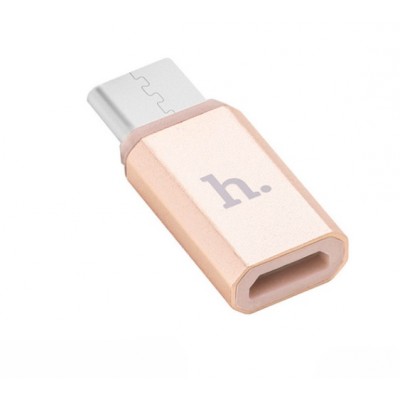 Фото Переходник Hoco Type-C - Micro USB Золото