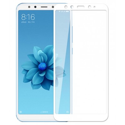 Фото Защитное стекло 3D Glass для Xiaomi Mi A2/Mi 6X Белое