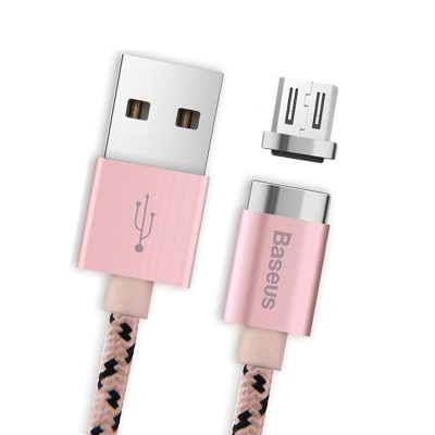 Фото Магнитный кабель Baseus Micro USB Camicro-LF0R Розовый
