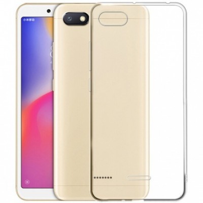 Фото Накладка на заднюю панель силиконовая J-case для Xiaomi Redmi 6A Прозрачная