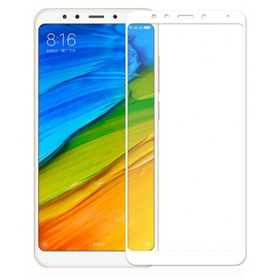 Фото Защитное стекло 3D Glass для Xiaomi Redmi Note 5 Белое