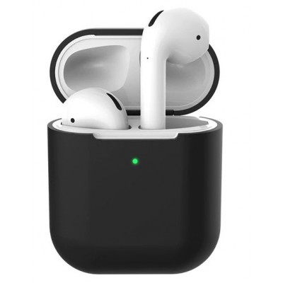 Фото Силиконовый чехол Silicone Case Protection для AirPods 2 Черный