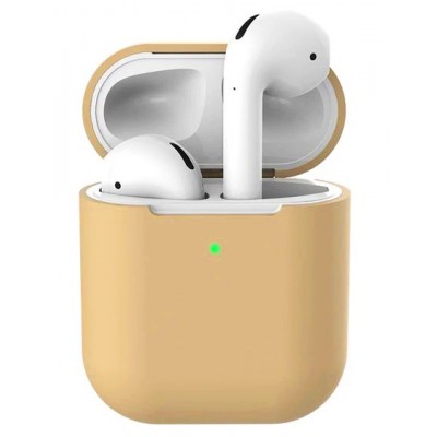 Фото Силиконовый чехол Silicone Case Protection для AirPods 2 Оранжевый