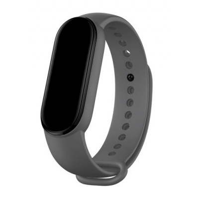 Фото Силиконовый ремешок Zibelino для Xiaomi Mi Band 5/6 Серый