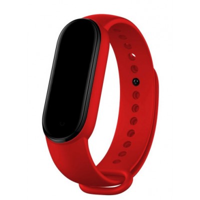 Фото Силиконовый ремешок Zibelino для Xiaomi Mi Band 5/6 Красный