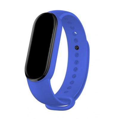 Фото Силиконовый ремешок Zibelino для Xiaomi Mi Band 5/6 Синий