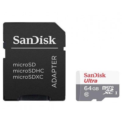 Фото Карта памяти Sandisk Ultra microSDXC Class 10 UHS-I 100MB/s 64GB (SDSQUNR-064G-GN3MA)
