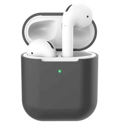 Фото Силиконовый чехол Silicone Case Protection для AirPods 2 Серый