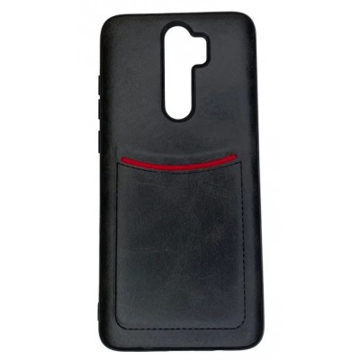 Фото Чехол-накладка с карманом-визитницей ILEVEL для Xiaomi Redmi Note 8 Pro Черный