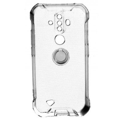 Фото Чехол накладка силиконовая с кольцом для DOOGEE S58 Pro Прозрачная