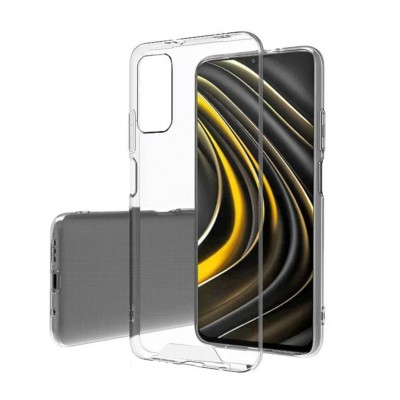 Фото Накладка на заднюю панель силиконовая Space Collection для Xiaomi Redmi 9T/Poco M3 Прозрачная