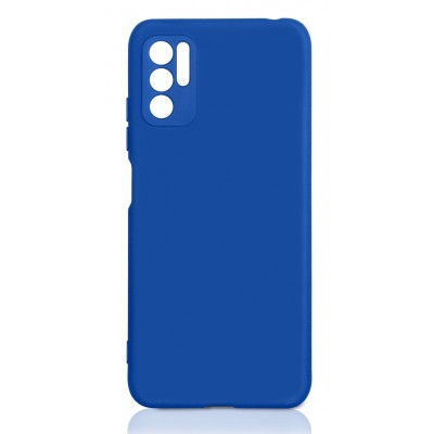 Фото Чехол силиконовый с микрофиброй DF xiOriginal-22 для Xiaomi Poco M3 Pro/Redmi Note 10T Синий
