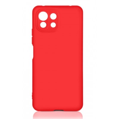 Фото Накладка силиконовая с микрофиброй DF xiOriginal-21 для Xiaomi Mi 11 Lite/11 Lite 5G NE Красная