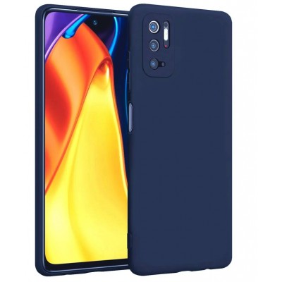 Фото Накладка силиконовая Case для Xiaomi Poco M3 Pro/Note 10T Синяя