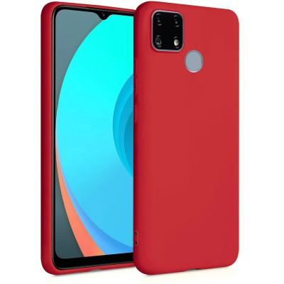 Фото Накладка силиконовая Case для Realme C25 Красная