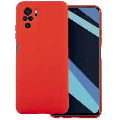 Фото Накладка силиконовая Silicone Cover для Xiaomi Redmi Note 10/Note 10S Красная