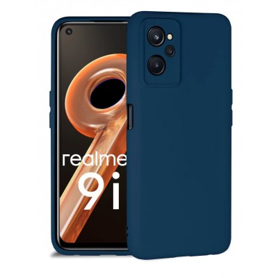 Фото Накладка силиконовая Silicone Case для Realme 9i Синяя