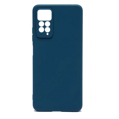 Фото Накладка силиконовая Silicone Cover для Xiaomi Redmi Note 11 Pro/Note 11 Pro 5G/Note 12 Pro 4G Синяя