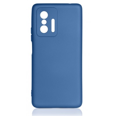 Фото Накладка силиконовая с микрофиброй DF xiOriginal-25 для Xiaomi 11T/11T Pro Синяя