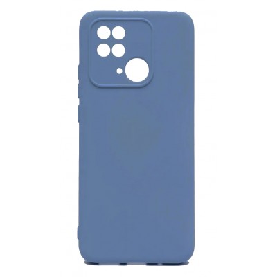 Фото Накладка силиконовая Silicone Case для Xiaomi Redmi 10C Синяя