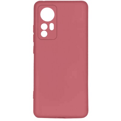 Фото Накладка силиконовая Silicone Case для Xiaomi 12/12X Розовая