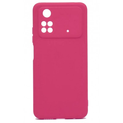 Фото Накладка силиконовая Silicone Cover для Xiaomi Poco M4 Pro 4G Розовая
