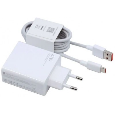 Фото Сетевое зарядное устройство Xiaomi Mi 1 USB 67W + кабель USB Type-C