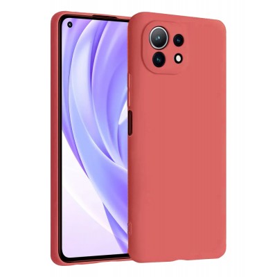 Фото Накладка силиконовая Fashion Case для Xiaomi Mi 11 Lite/11 Lite 5G NE Красная