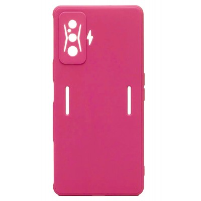 Фото Накладка силиконовая Silicone Cover для Xiaomi Poco F4 GT Розовая