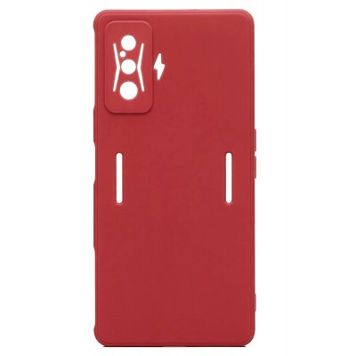 Фото Накладка силиконовая Silicone Cover для Xiaomi Poco F4 GT Красная