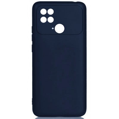 Фото Накладка силиконовая Silicone Case для Xiaomi Poco C40 Темно-синяя
